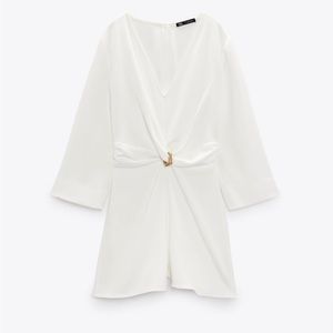 Zara Chain Trim Knotted Jumpsuit